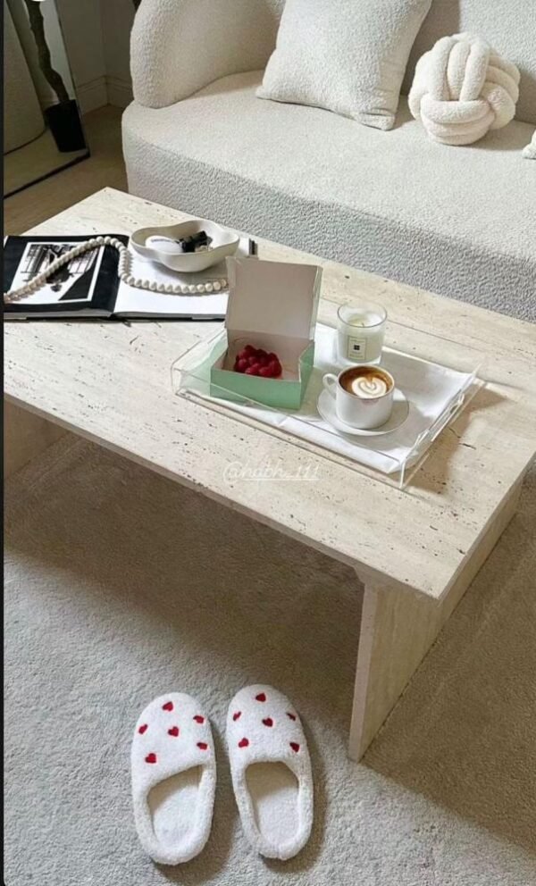 ⁦طاولة رخام ترفنتينو 40*80⁩ - الصورة ⁦9⁩