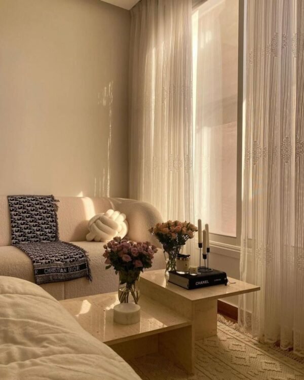 ⁦طاولة رخام ترفنتينو دورين 40*80⁩ - الصورة ⁦3⁩